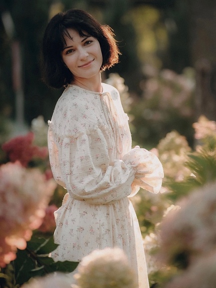 Нежное платье из муслина