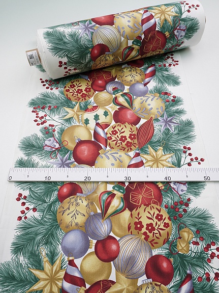 Дорожка "Золотые игрушки", ш.0.5м, хлопок -100%, 228гр/м.кв