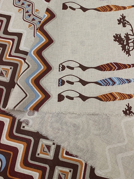 Полулен "Кения" (на суровом), ш.1.5м, лен-30%, хлопок-70%, 140гр/м.кв