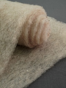 Шерстяное термополотно, ш.2.2м, овечья шерсть-60%, полиэфир-40%, 100гр/м.кв