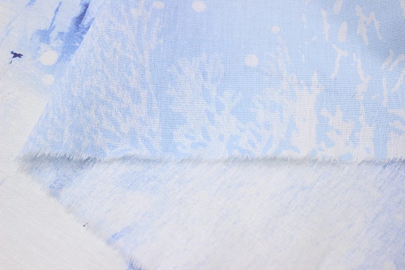 Перкаль "Накануне Рождества - деревенька", (комп), ш.2.2м, хлопок-100%, 110гр/м.кв