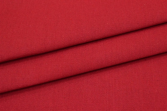 Саржа (твил) цв.Красный, ш.1.5м, хлопок-65%, п/э-35%, 240гр/м.кв