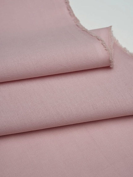 Вареный (стираный) хлопок цв.Пыльный розово-сиреневый, ш.2.5м, хл-100%, 110гр/м.кв