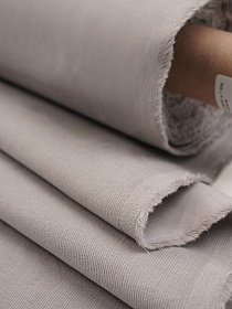 Микровельвет Мини цв.Св.серый, ш.1.45м, хлопок-100%, 140гр/м.кв