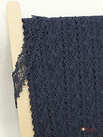 Кружево цв.чернильный, ш.32мм, хлопок-90%, п/э-10%