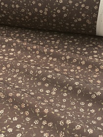 Импорт. хлопок Digital "Воздушное сплетение" цв.коричневый, ш.1.5м, хлопок-100%, 150гр/м.кв