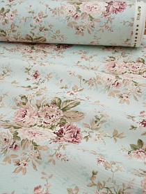 Ткань Дак "Примавера" цв.нежная мята, ш.1.8м, хлопок-65%, п/э-35%, 205гр/м.кв