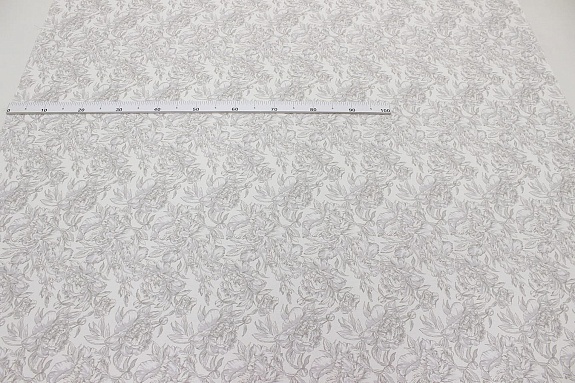 Рогожка Премиум "Пионовый рай", ш.1.5м, хлопок-100%, 205гр/м.кв