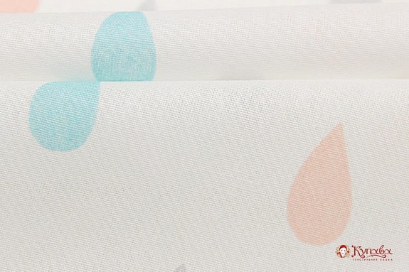 Поплин "Капитошка - мелкие капли", (комп), ш.1.5м, хлопок-100%, 110гр/м.кв