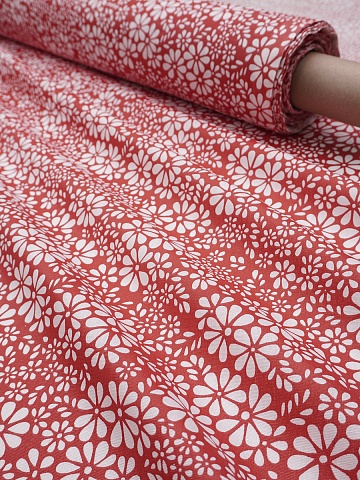 Бязь "Аура" цв.красный, ш.1.5м, хлопок-100%,120гр/м.кв