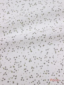 Мерный лоскут Плательный хлопок "Нежная полянка" цв.серый, ш.1.5м, хлопок-100%, 90гр/м.кв