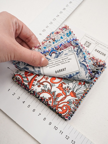 Комплект образцов "Импортный хлопок: дизайн пейсли"