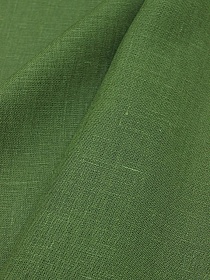 Лен костюмный с умягчением цв.Болотная зелень, СОРТ2, ш.1.5м, лен-100%, 190гр/м.кв