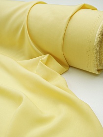 Штапель цв.Светлый лимонно-желтый, СОРТ2, ш.1.45м, вискоза-100%, 110гр/м.кв