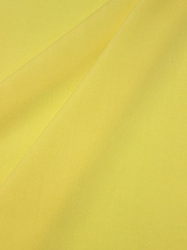 Штапель цв.Светлый лимонно-желтый, ш.1.42м, вискоза-100%, 110гр/м.кв