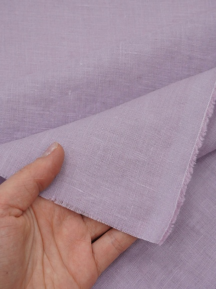 Лен костюмный с эффектом мятости цв.Светло-сиреневый, ш.1.45м, лен-100%, 180гр/м.кв