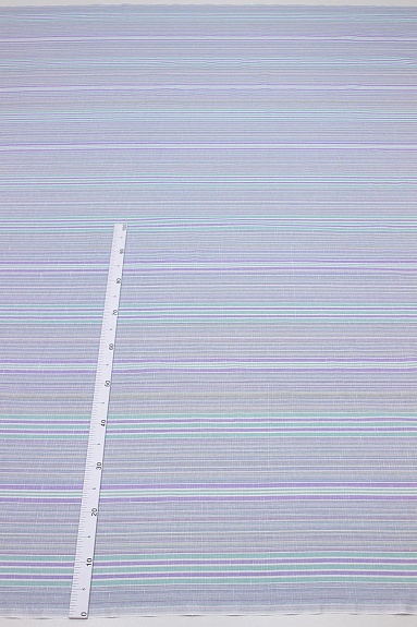 Полулен пестротканый "Полоска" цв.сиреневый/мята, ш.2.2м, лен-30%, хлопок-70%, 125гр/м.кв