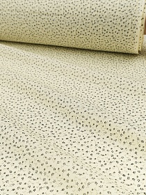 Импорт. хлопок (ситец) "Очень мелкие серые цветы на молочно-оливковом", ш.1.55м, хлопок-100%, 80гр/м.кв