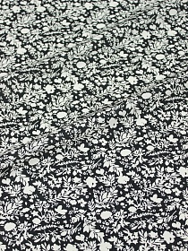 Штапель "Аделис" цв.черный, ш.1.45м, вискоза-100%, 95гр/м.кв