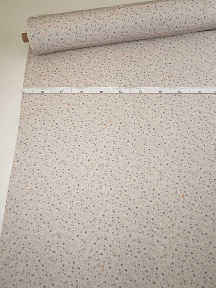 Хлопок Персик "Цветущий секрет" цв.серо-бежевый, ш.2.5м, хлопок-100%, 130гр/м.кв