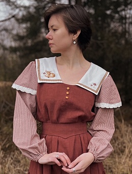 Платье из крапивы и пестряди