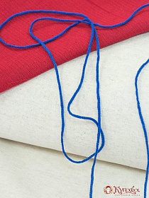 Шнур цв.темный василек, 2мм, хлопок-100%