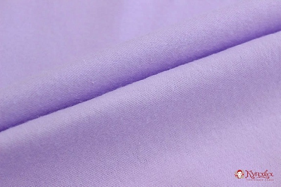Фланель цв.Светло-сиреневый, ш.0.75м, хлопок-100%, 167гр/м.кв