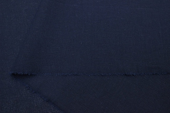 Полулен постельныйцв.Темный чернильно-синий, ш.2.2м, лен-30%, хлопок-70%, 155гр/м.кв