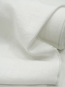 Лен костюмный с эффектом мятости цв.Белый (опт.отбеленный), ш.1.45м, лен-100%, 190гр/м.кв