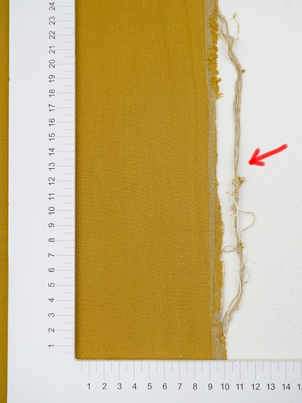 Крапива Рами (Ramie) с хлопком цв.Горчично-оливковый, СОРТ2, ш.1.35м, крапива-50%, хл-50%, 220гр/м.кв