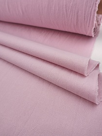 Хлопок крэш цв.Св.розово-сиреневый флер, ш.1.4м, хлопок-100%, 170гр/м.кв