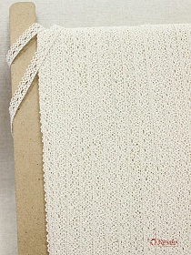 Кружево цв.ванильный, ш.12мм, хлопок-90%, п/э-10%, рис.071/2