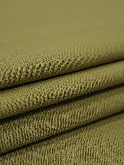 Саржа цв.Оливково-коричневый, ш.1.55м, хлопок-100%, 270гр/м.кв