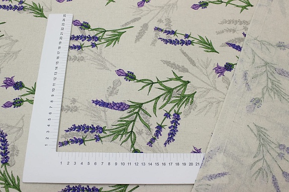 Полулен "Душа Прованса" (на суровом), ш.2.2м, лен-30%, хлопок-70%, 150гр/м.кв