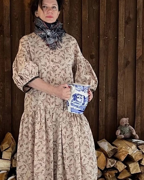 Платье из теплого хлопка "Элиза"