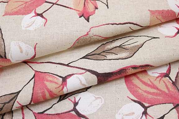 Полулен "Донна" (на суровом), ш.1.5м, лен-30%, хлопок-70%, 140гр/м.кв