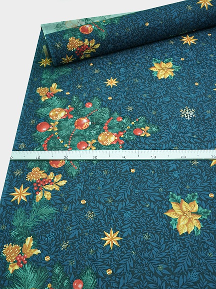 Рогожка "Сияние праздника", ш.1.5м, хлопок-100%, 165гр/м.кв