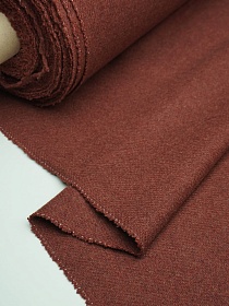 Шерсть пальтово-костюмная Твид цв.Темная терракота, ш.1.5м, шерсть-50%, п/э-50%, 380гр/м.кв