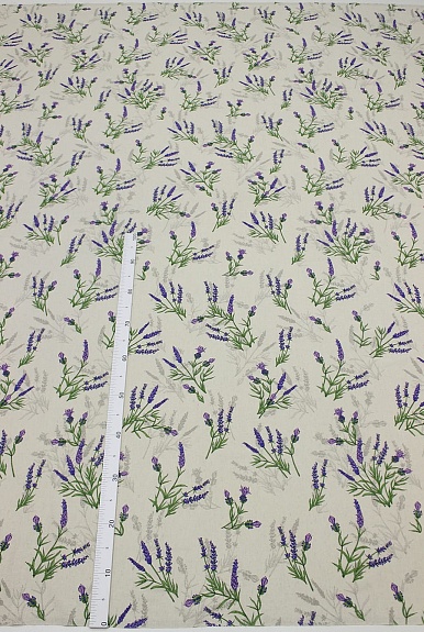 Полулен "Душа Прованса" (на суровом), ш.2.2м, лен-30%, хлопок-70%, 150гр/м.кв