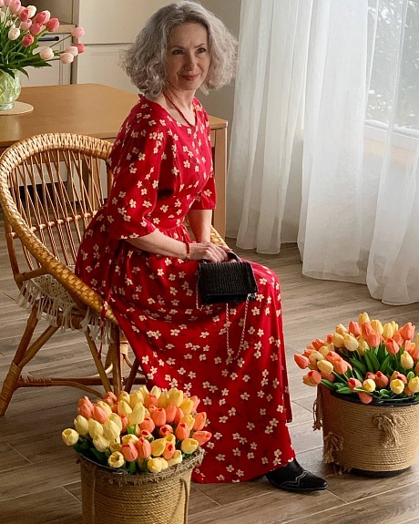 Платье из Вискозы "Летнее очарование"