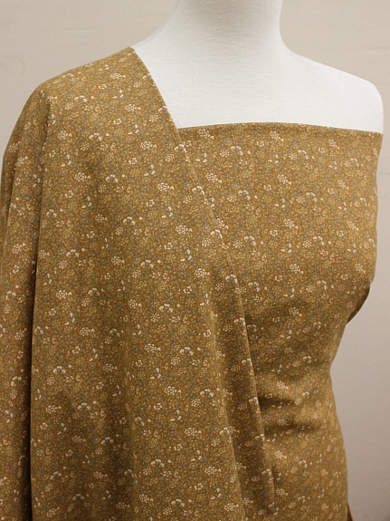 Мерный лоскут (ткань в отрезах) - Импорт. хлопок (ситец) "Ульяна" цв.орех, ш.1.48м, хл-100%