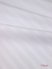 Сатин-страйп цв.Белый (1см*1см), ш.2.2м, хлопок-100% 135гр/м.кв