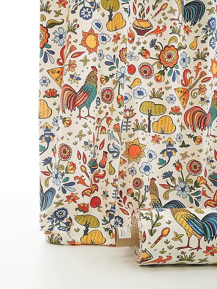 Рогожка "Русские забавы", ш.1.5м, хлопок-100%, 165гр/м.кв