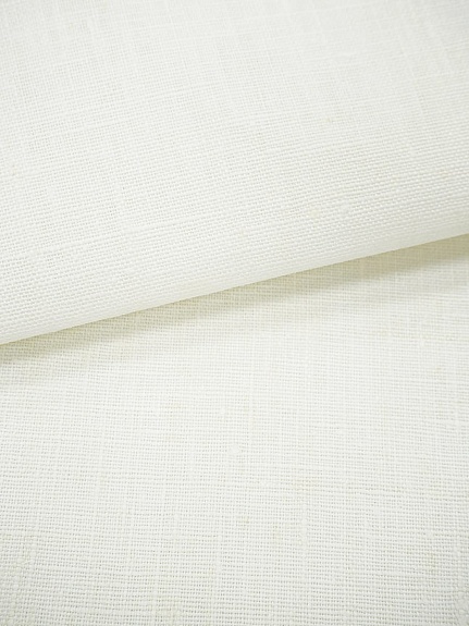 Лен интерьерный цв.Сливочный, СОРТ2, ш.1.6м, лен-100%, 270гр/м.кв