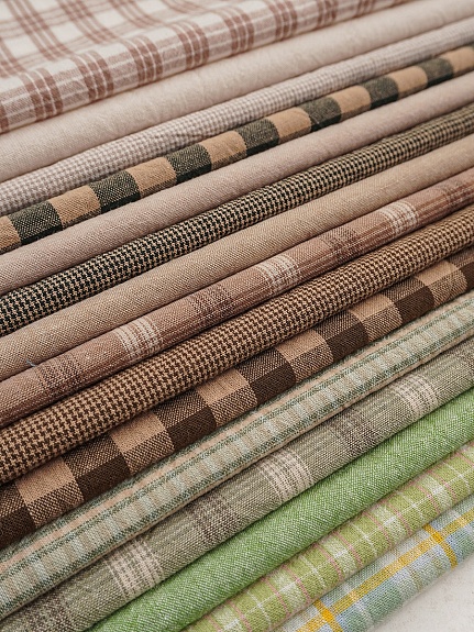 Набор тканей для рукоделия "Вареный хлопок: Домашний уют №8", 45*30 см, 15 шт