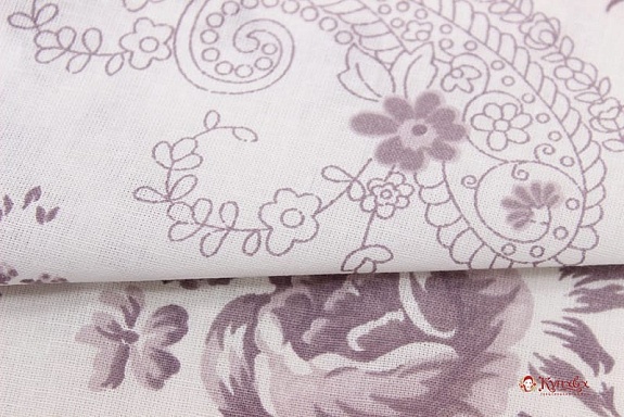 Поплин "Цветочный туман на белом", ш.2.2м, хлопок-100%, 100гр/м.кв