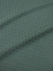 Фактурный хлопок "Ромбики мережка" цв.винтажная хвоя-2, ш.1.46м, батист, хл-100%, 60гр/м.кв