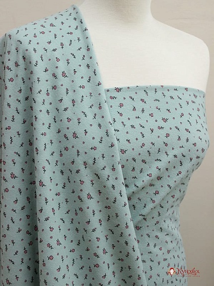 Теплый хлопок "Настенька" цв.св.голубой мох, ш.1.5м, хлопок-100%, 140гр/м.кв