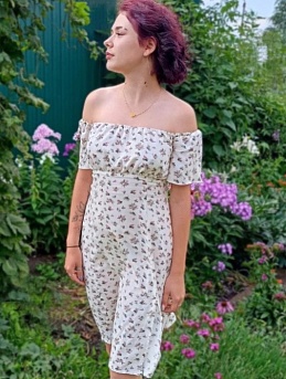 Платье из штапеля