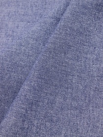 Вареный (стираный) хлопок цв.Джинсово-фиолетовый меланж, ш.2.5м, хлопок-100%, 125гр/м.кв